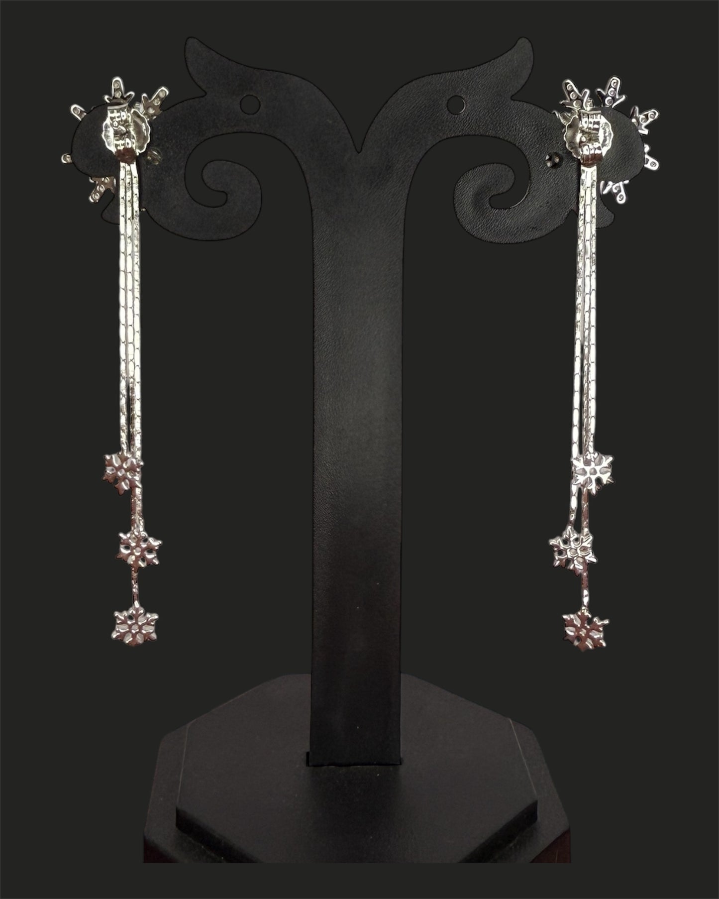 Sterling Silver Snowflake Earrings