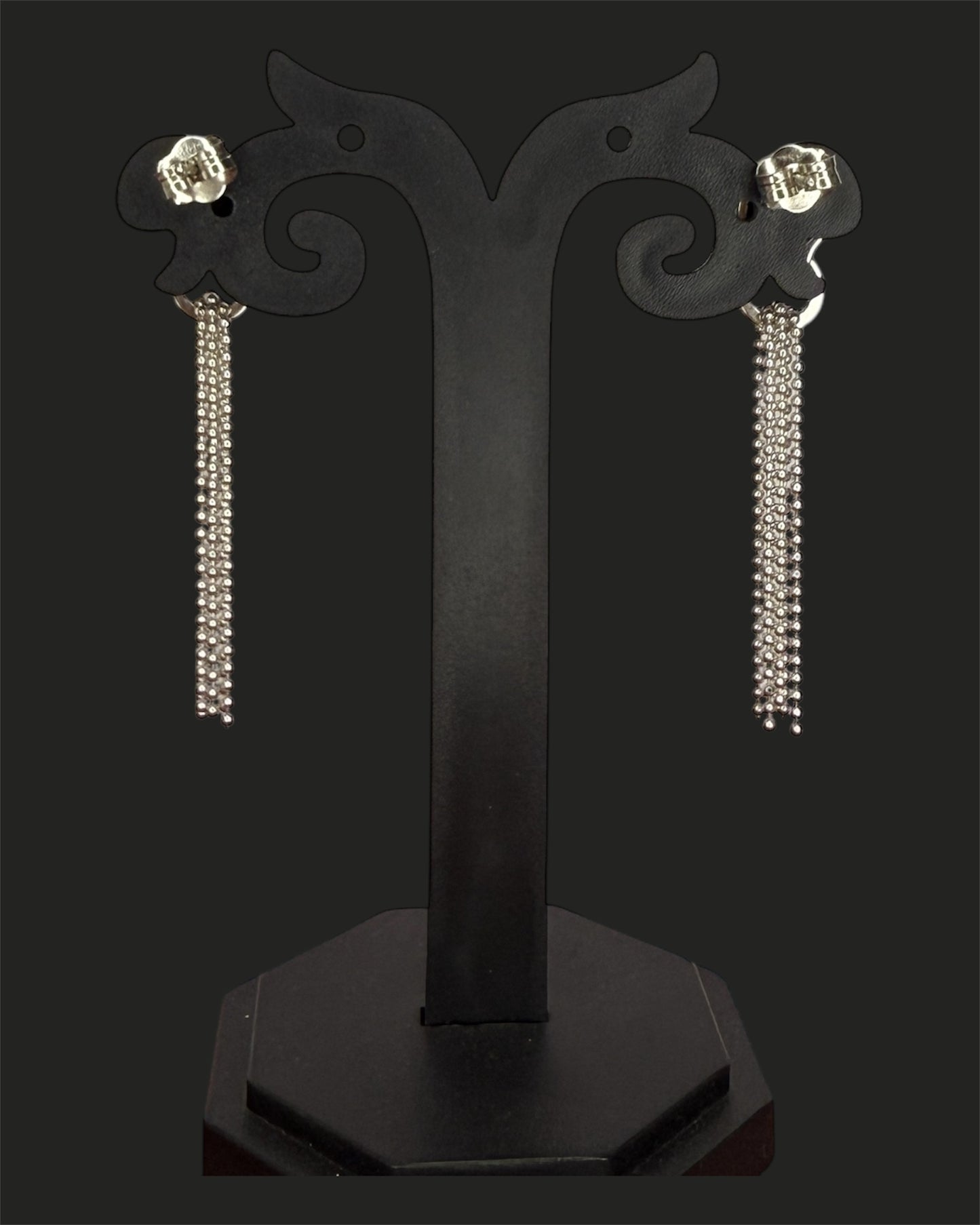 Sterling Silver Jaguar Drop Earrings