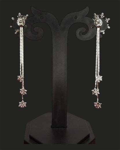 Sterling Silver Snowflake Earrings