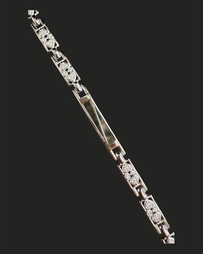 Luxe Sterling Silver MoP Bracelet for Men