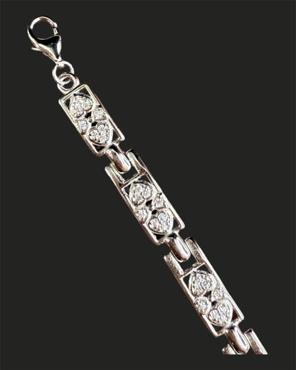 Luxe Sterling Silver MoP Bracelet for Men